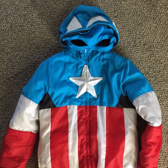 Kids Captain America Puffer Jacket